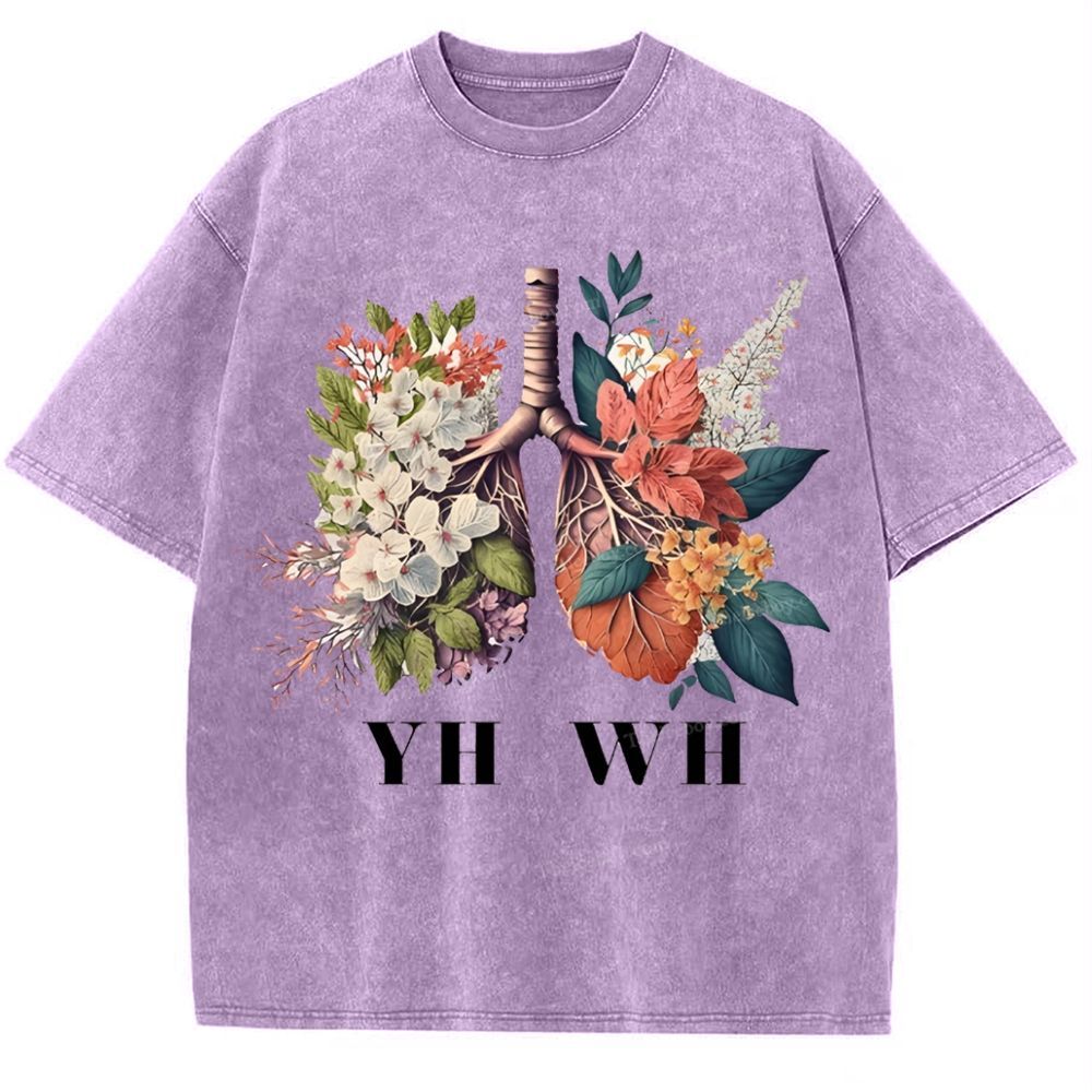 Yahweh Healthy Breathing Snowflake Vintage Washed T-Shirt