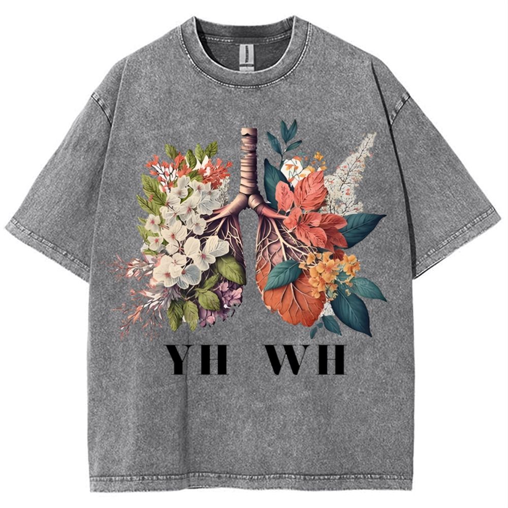 Yahweh Healthy Breathing Snowflake Vintage Washed T-Shirt