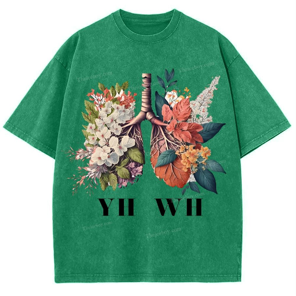 Yahweh Healthy Breathing Snowflake Vintage Washed T-Shirt