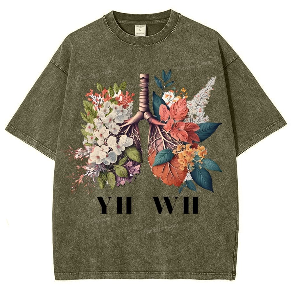 Yahweh Healthy Breathing Snowflake Vintage Washed T-Shirt