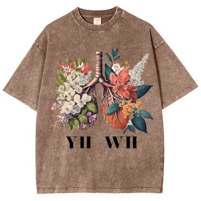 Yahweh Healthy Breathing Snowflake Vintage Washed T-Shirt