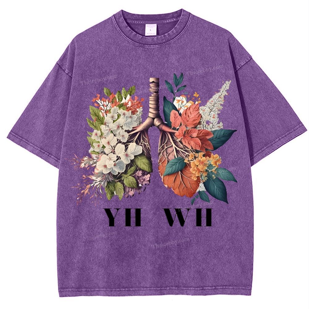 Yahweh Healthy Breathing Snowflake Vintage Washed T-Shirt