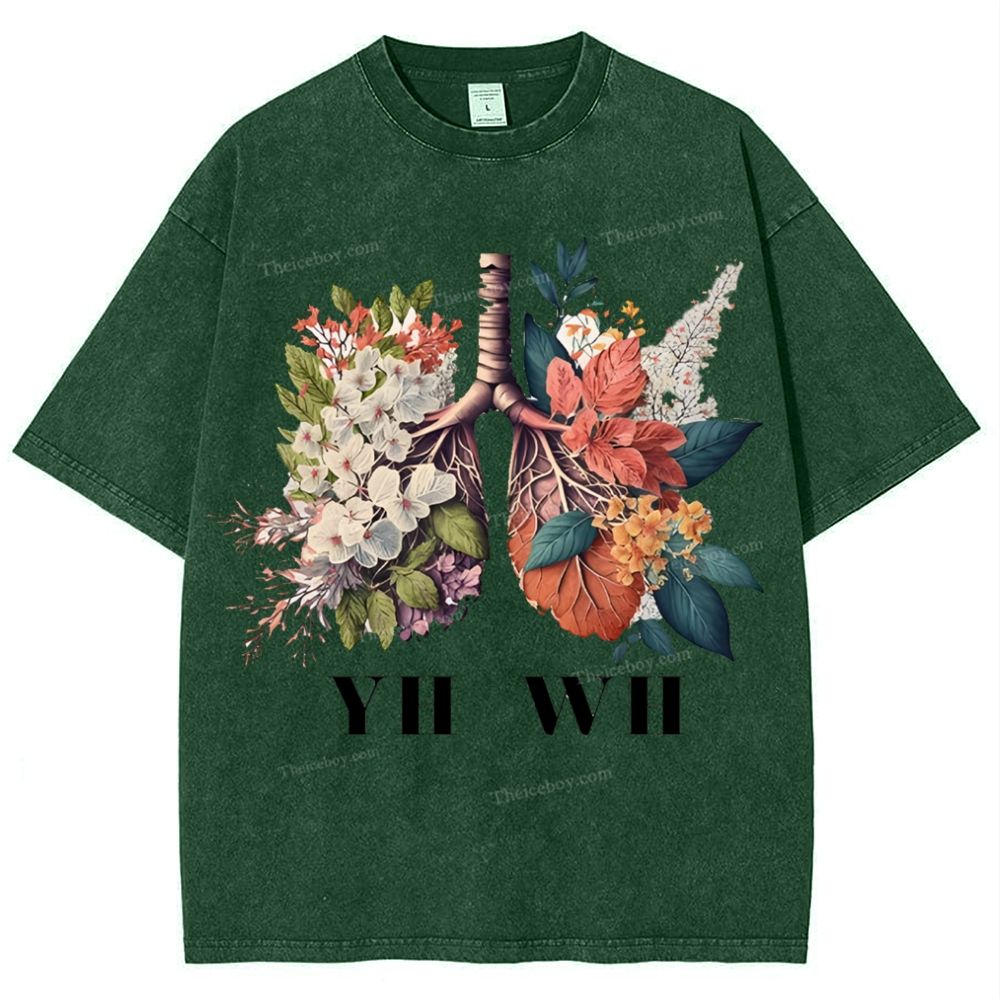 Yahweh Healthy Breathing Snowflake Vintage Washed T-Shirt