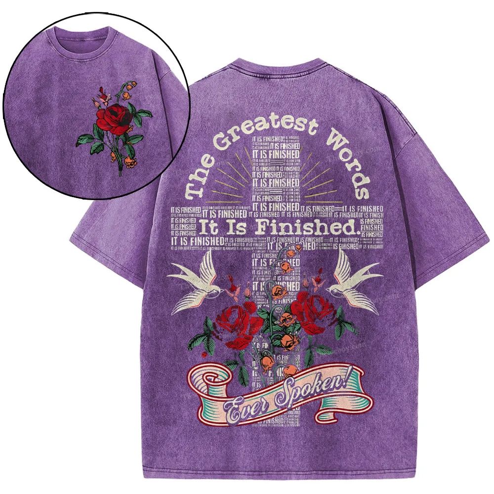 It's Finished Snowflake Vintage Washed T-Shirt