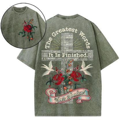 It's Finished Snowflake Vintage Washed T-Shirt