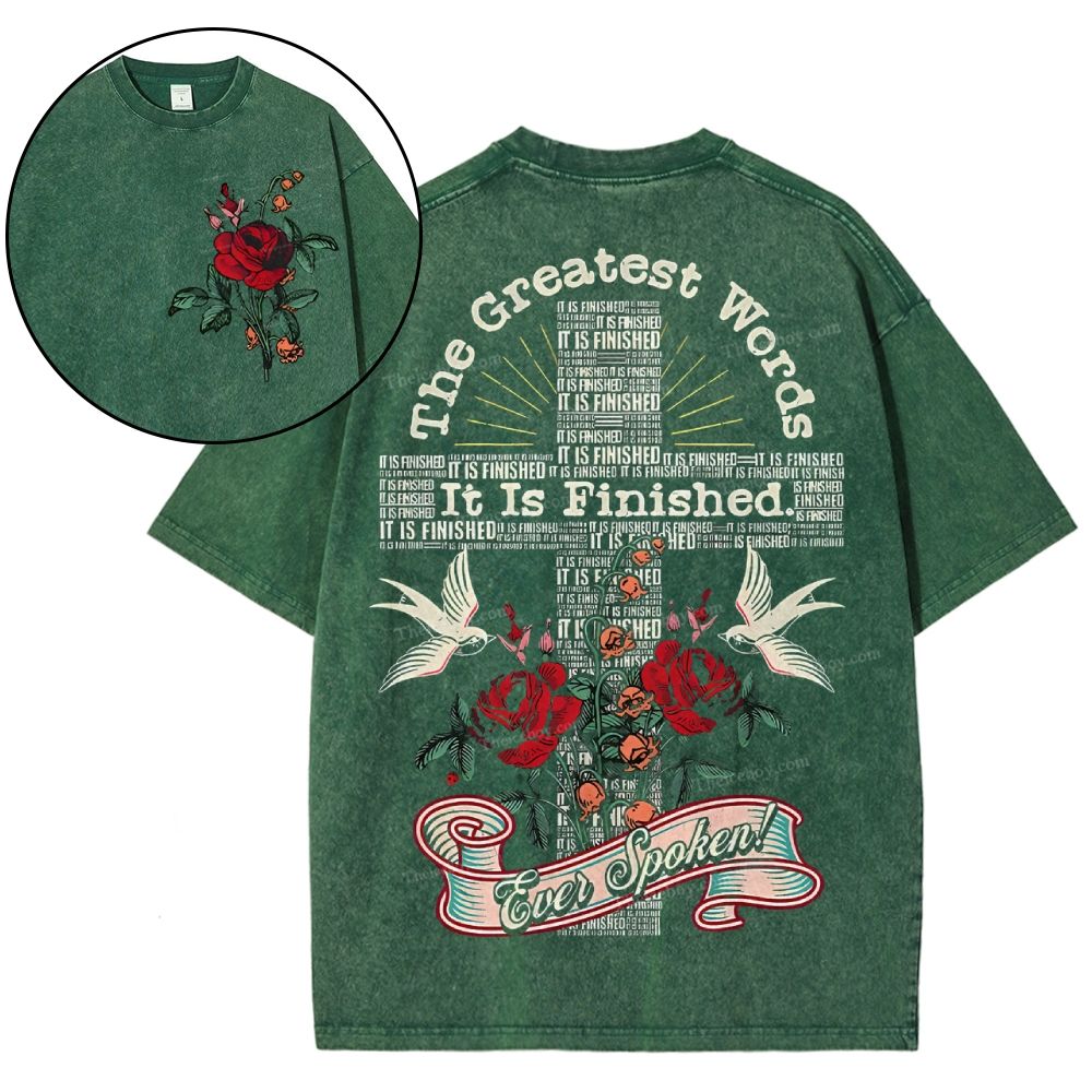 It's Finished Snowflake Vintage Washed T-Shirt
