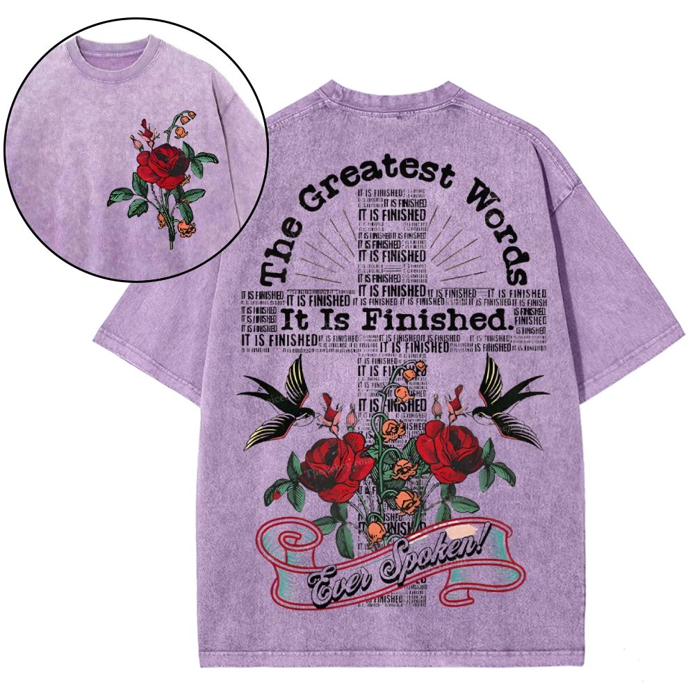It's Finished Snowflake Vintage Washed T-Shirt