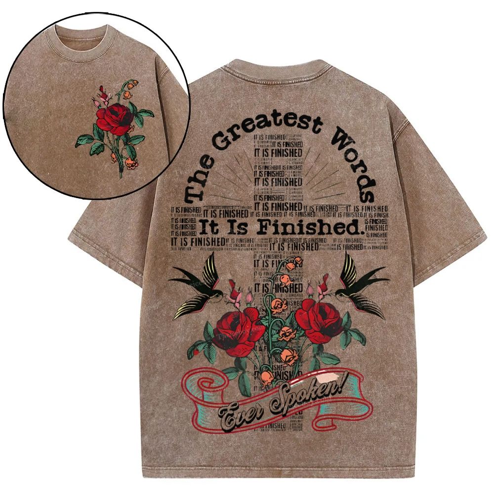 It's Finished Snowflake Vintage Washed T-Shirt