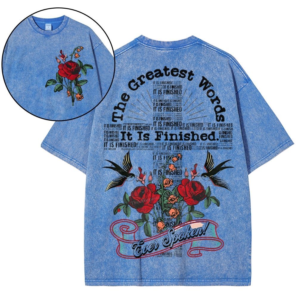 It's Finished Snowflake Vintage Washed T-Shirt