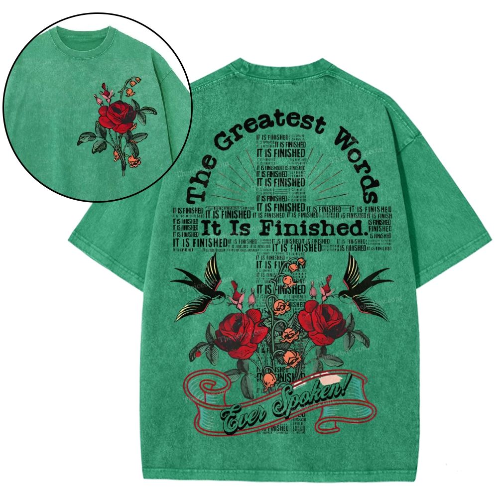 It's Finished Snowflake Vintage Washed T-Shirt