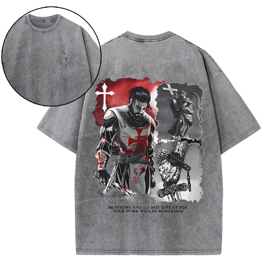 Be Strong And Do Not Give Up Snowflake Vintage Washed T-Shirt