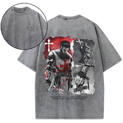 Be Strong And Do Not Give Up Snowflake Vintage Washed T-Shirt