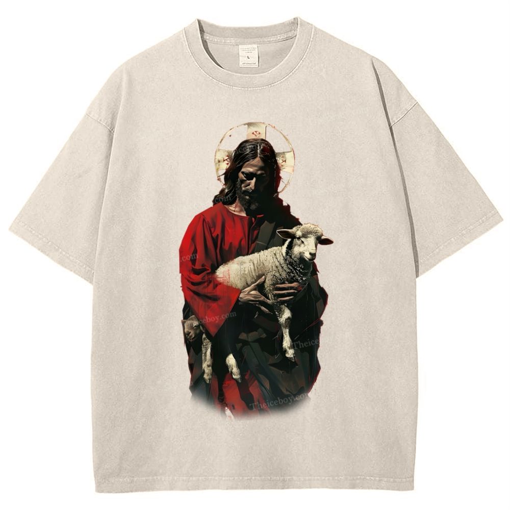 Soul Salvation - The Arms of Jesus Snowflake Vintage Washed T-Shirt