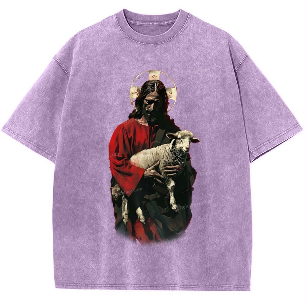 Soul Salvation - The Arms of Jesus Snowflake Vintage Washed T-Shirt