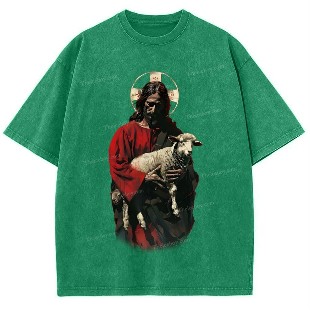 Soul Salvation - The Arms of Jesus Snowflake Vintage Washed T-Shirt