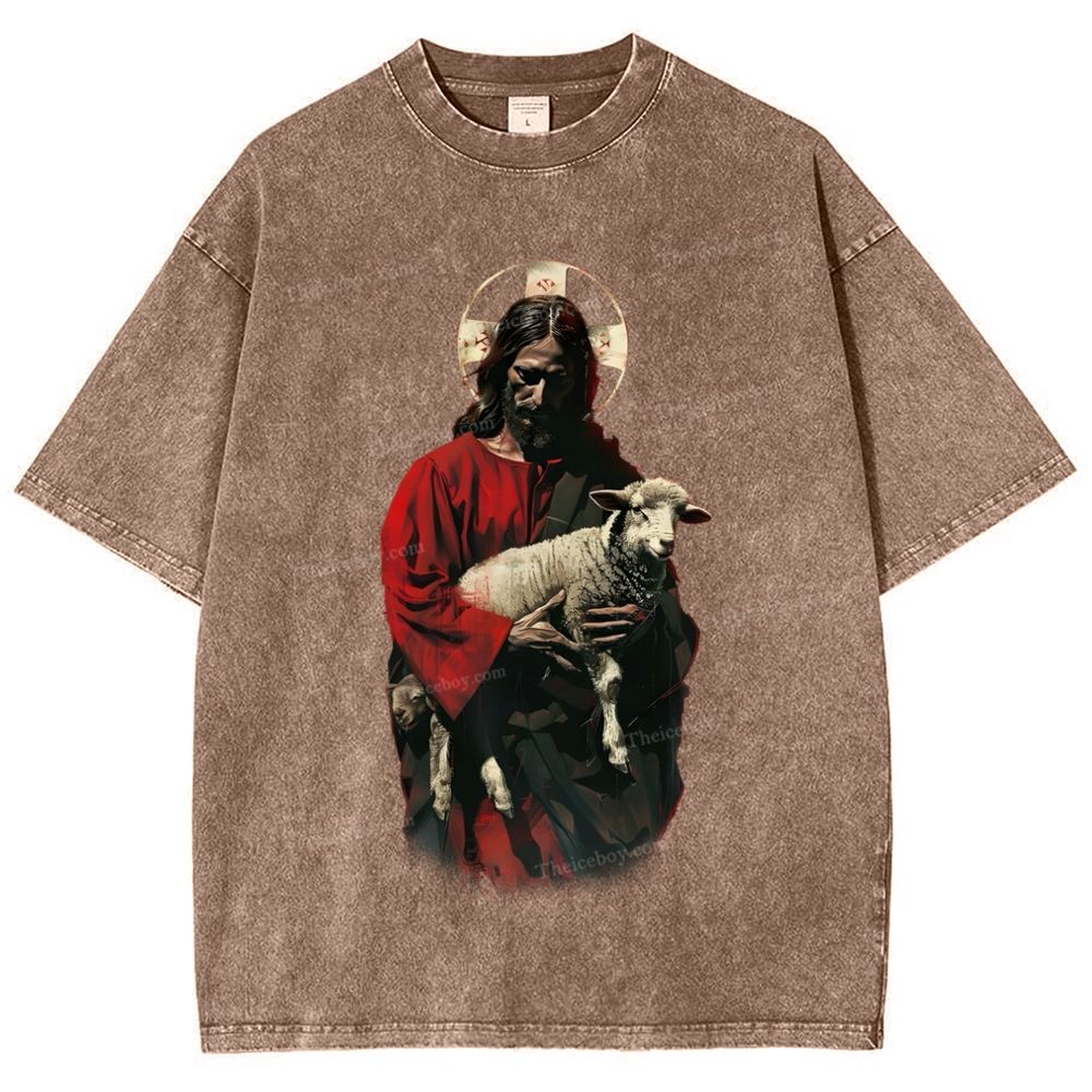 Soul Salvation - The Arms of Jesus Snowflake Vintage Washed T-Shirt