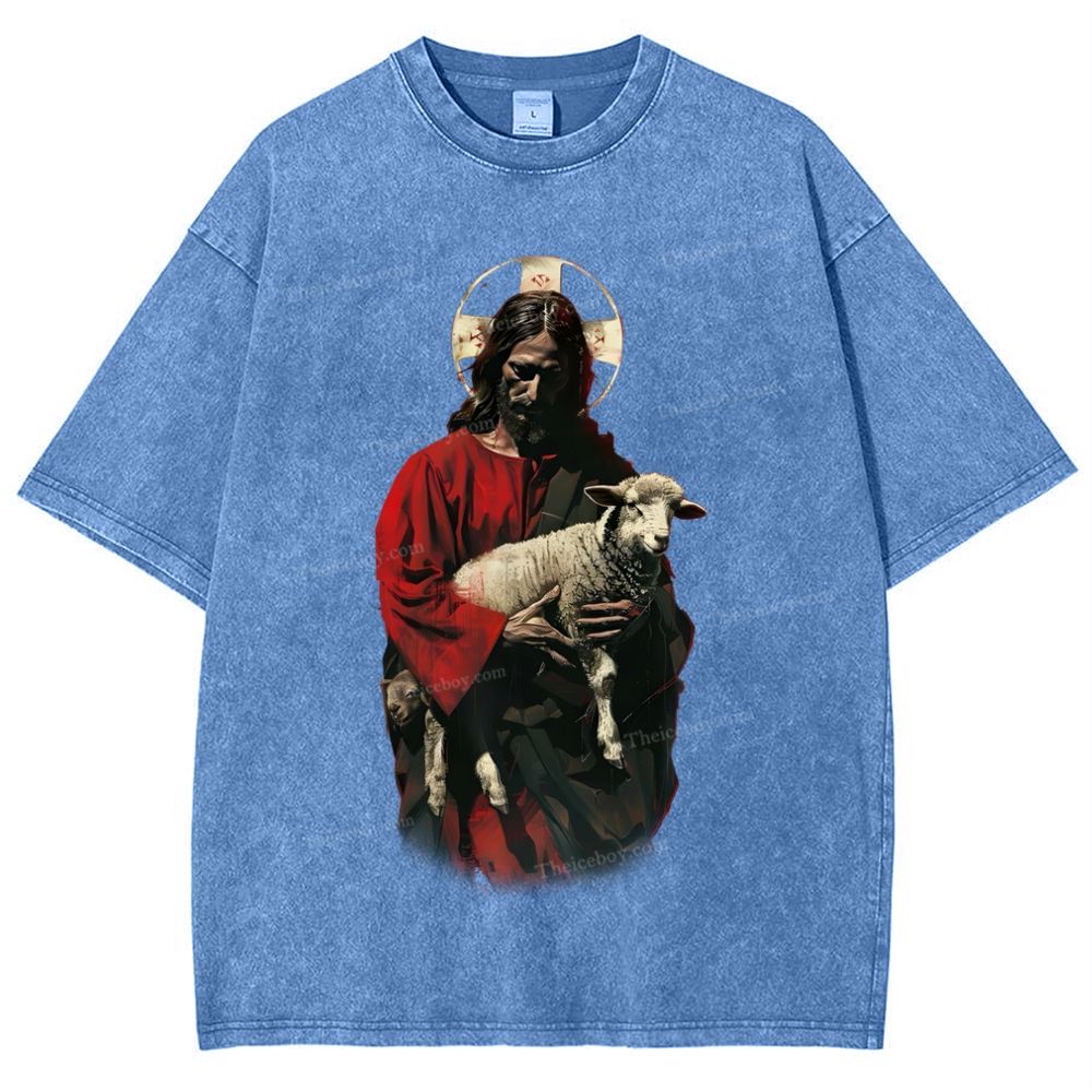 Soul Salvation - The Arms of Jesus Snowflake Vintage Washed T-Shirt