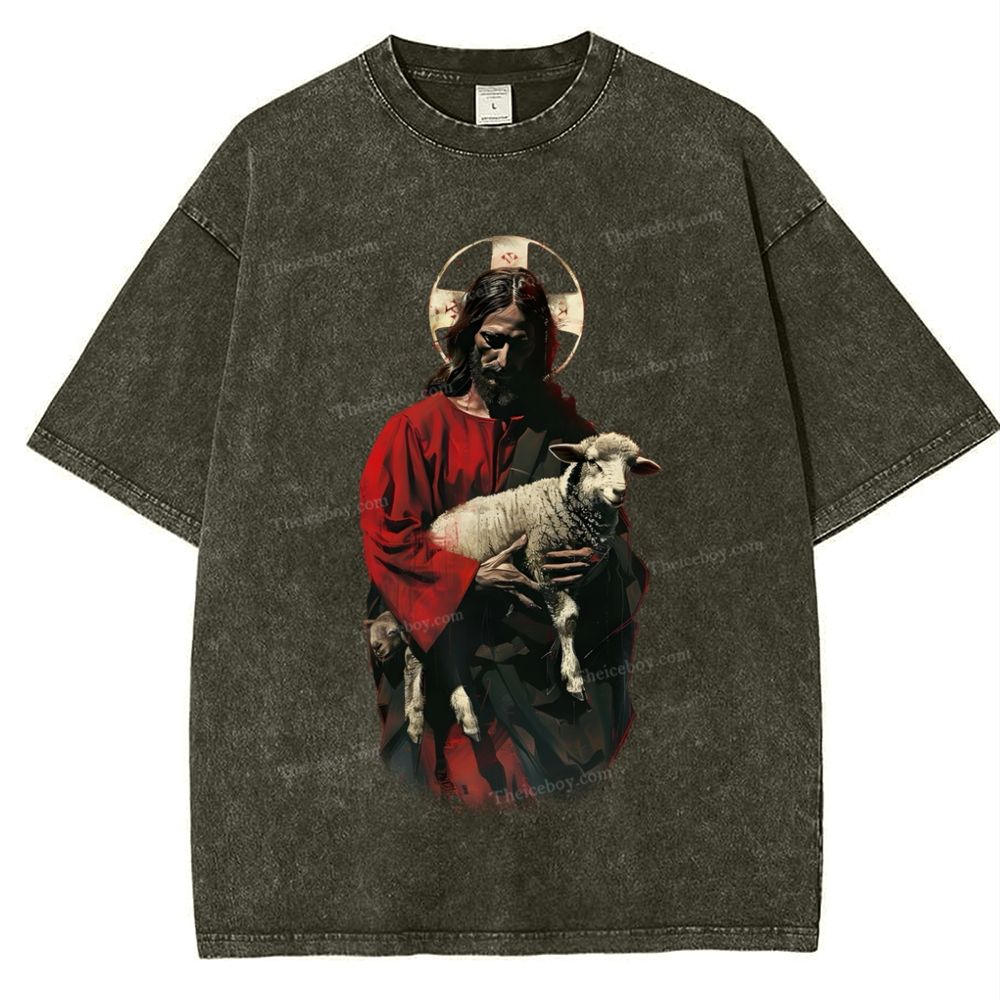 Soul Salvation - The Arms of Jesus Snowflake Vintage Washed T-Shirt