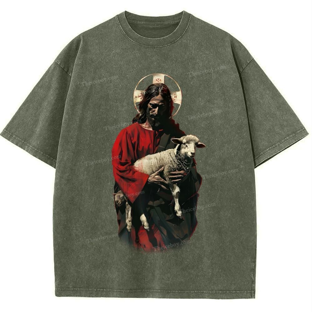 Soul Salvation - The Arms of Jesus Snowflake Vintage Washed T-Shirt