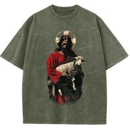 Soul Salvation - The Arms of Jesus Snowflake Vintage Washed T-Shirt