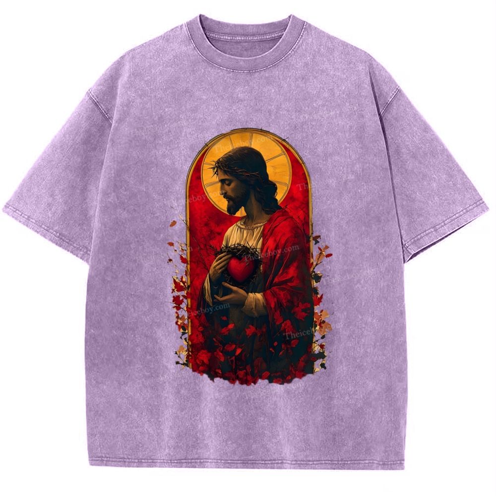 Soul Salvation - The Arms of Jesus Snowflake Vintage Washed T-Shirt