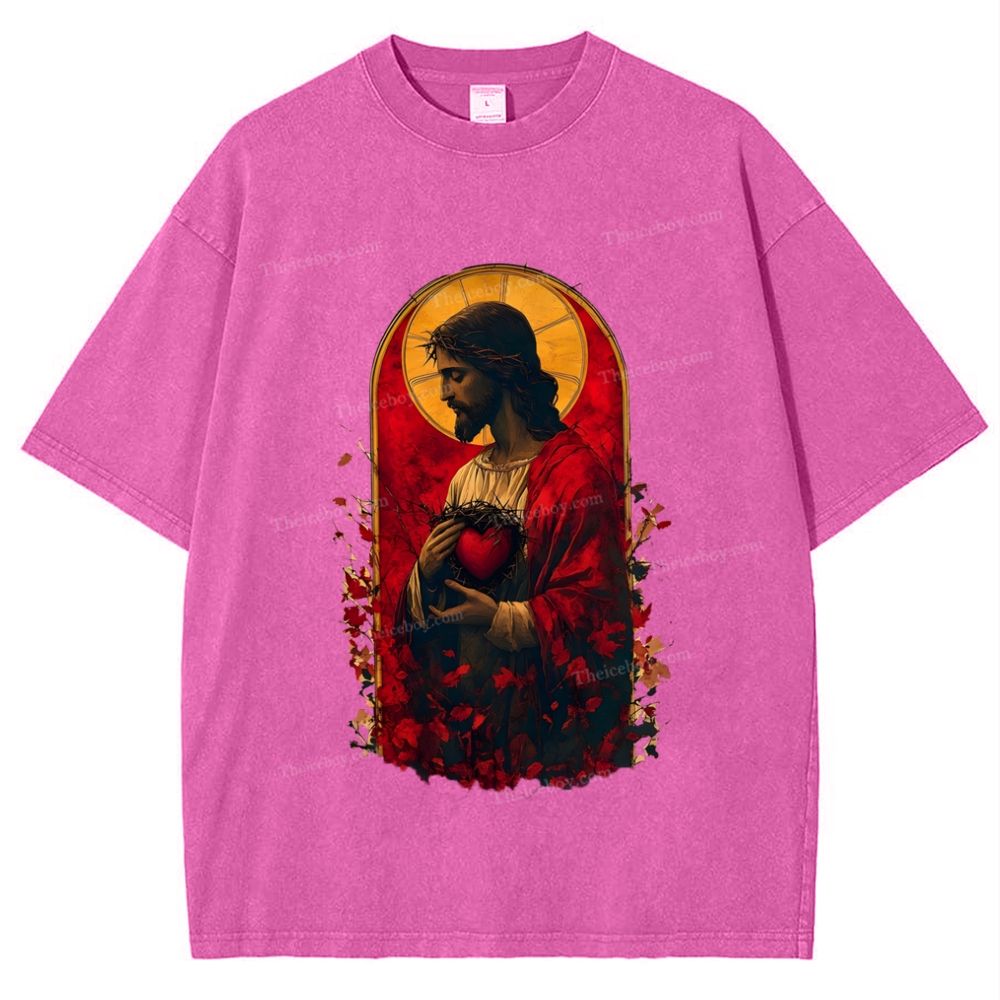 Soul Salvation - The Arms of Jesus Snowflake Vintage Washed T-Shirt