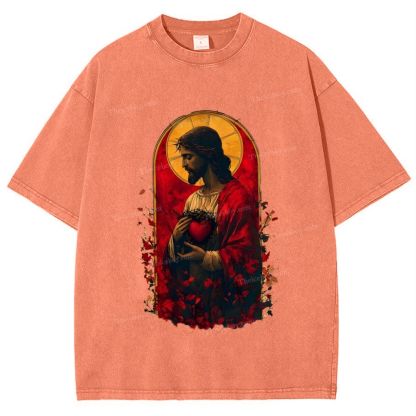 Soul Salvation - The Arms of Jesus Snowflake Vintage Washed T-Shirt