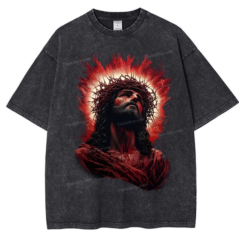Look Up To The Same Snowflake Vintage Washed T-Shirt