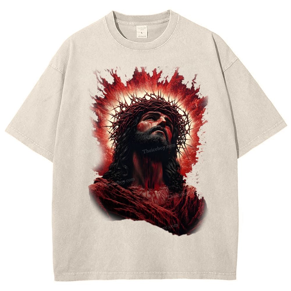 Look Up To The Same Snowflake Vintage Washed T-Shirt