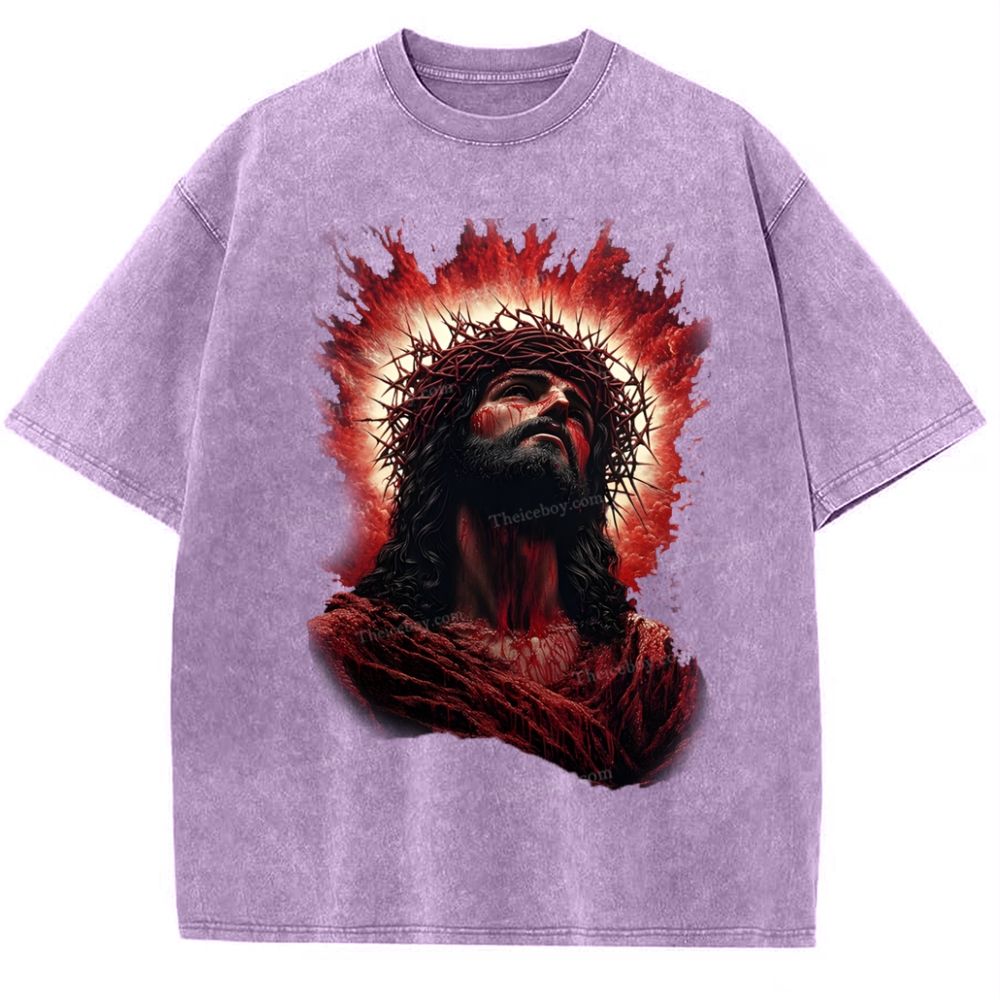 Look Up To The Same Snowflake Vintage Washed T-Shirt