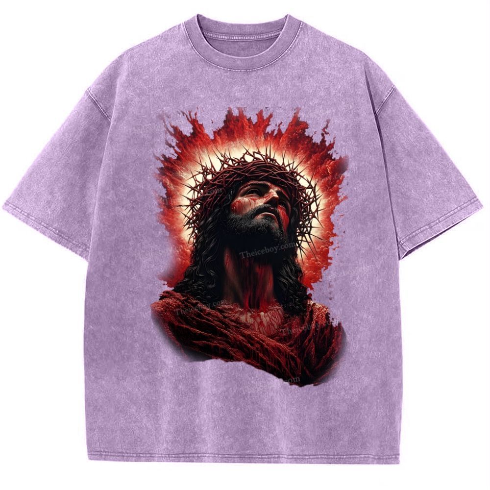 Look Up To The Same Snowflake Vintage Washed T-Shirt