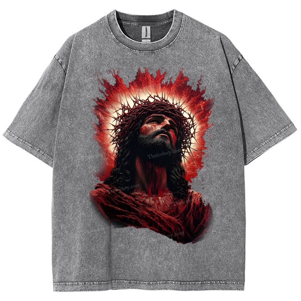 Look Up To The Same Snowflake Vintage Washed T-Shirt