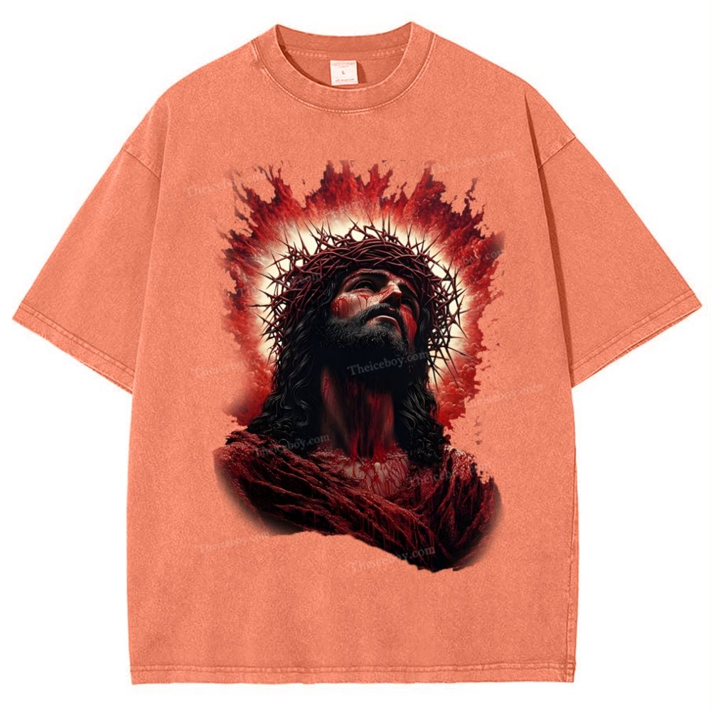 Look Up To The Same Snowflake Vintage Washed T-Shirt