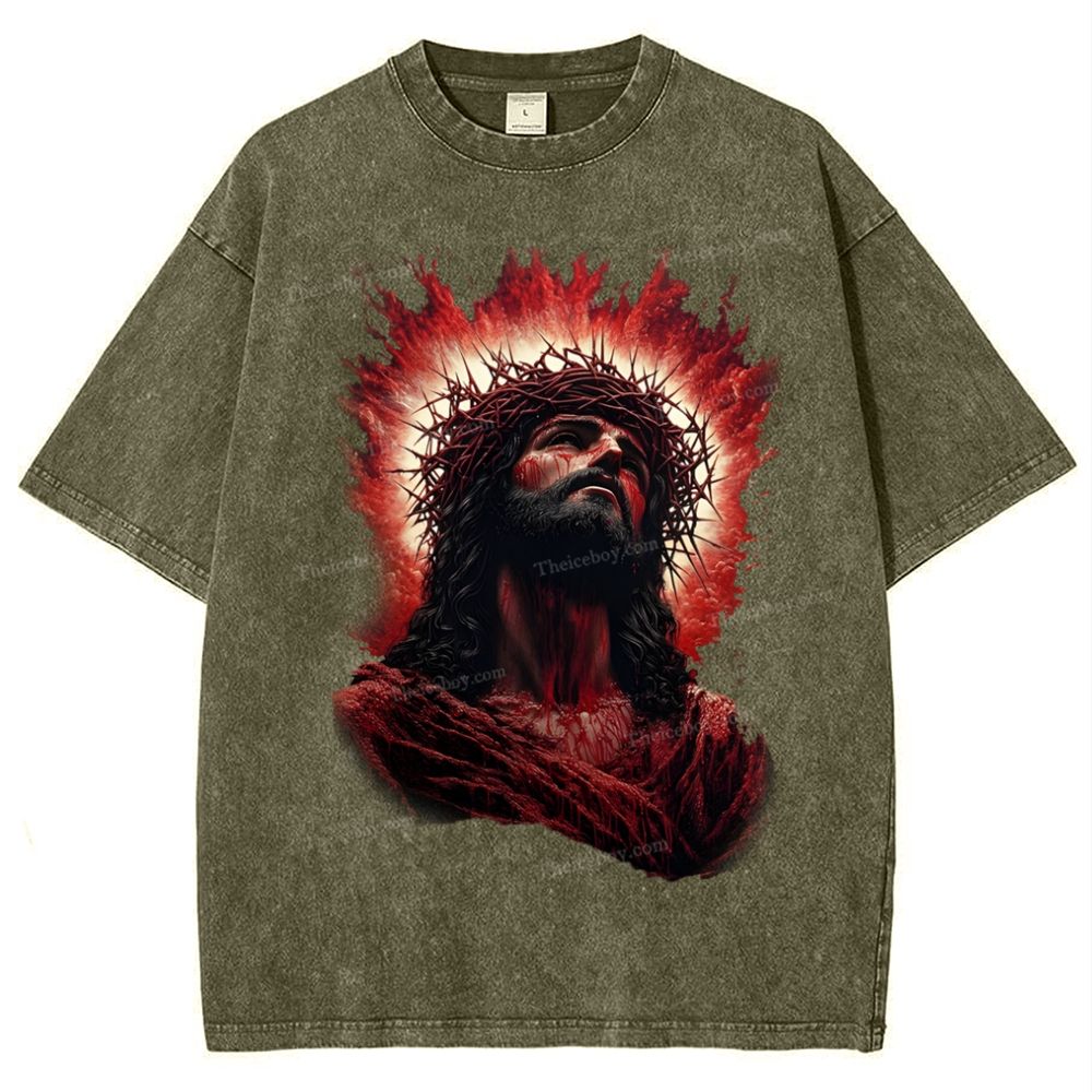 Look Up To The Same Snowflake Vintage Washed T-Shirt