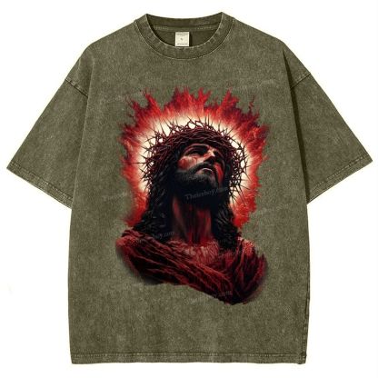 Look Up To The Same Snowflake Vintage Washed T-Shirt