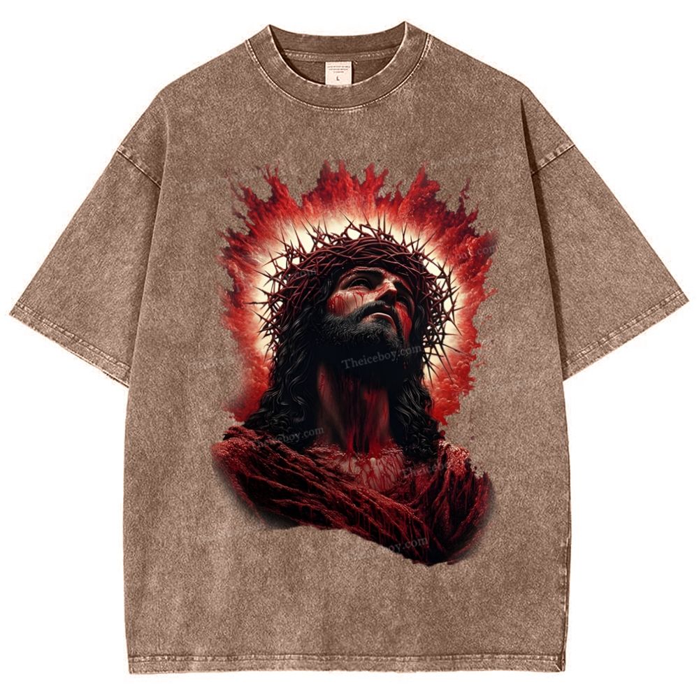 Look Up To The Same Snowflake Vintage Washed T-Shirt