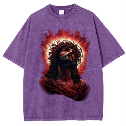 Look Up To The Same Snowflake Vintage Washed T-Shirt