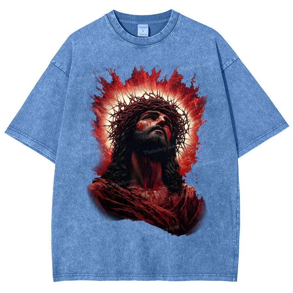 Look Up To The Same Snowflake Vintage Washed T-Shirt