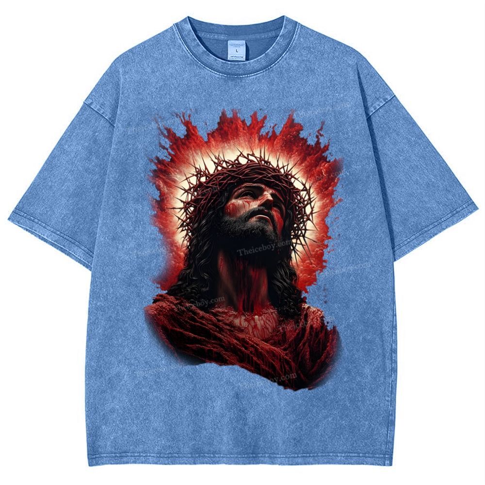 Look Up To The Same Snowflake Vintage Washed T-Shirt