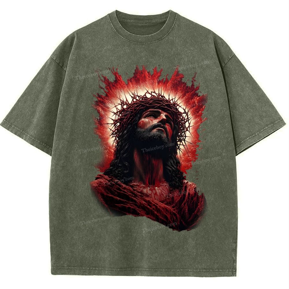 Look Up To The Same Snowflake Vintage Washed T-Shirt