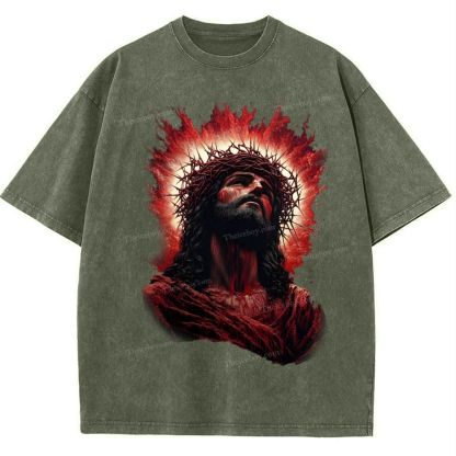Look Up To The Same Snowflake Vintage Washed T-Shirt