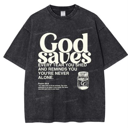 God Saves Snowflake Vintage Washed T-Shirt