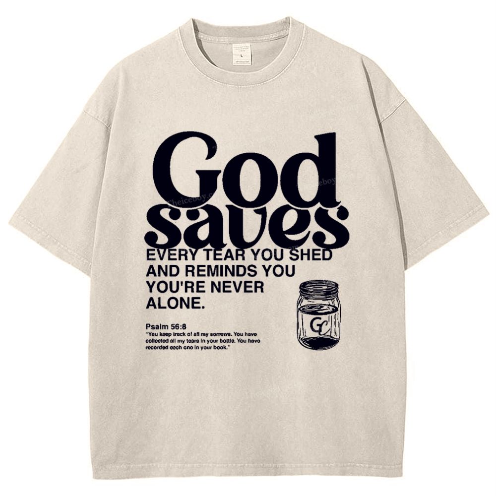 God Saves Snowflake Vintage Washed T-Shirt