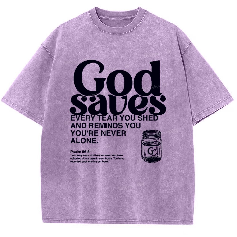 God Saves Snowflake Vintage Washed T-Shirt