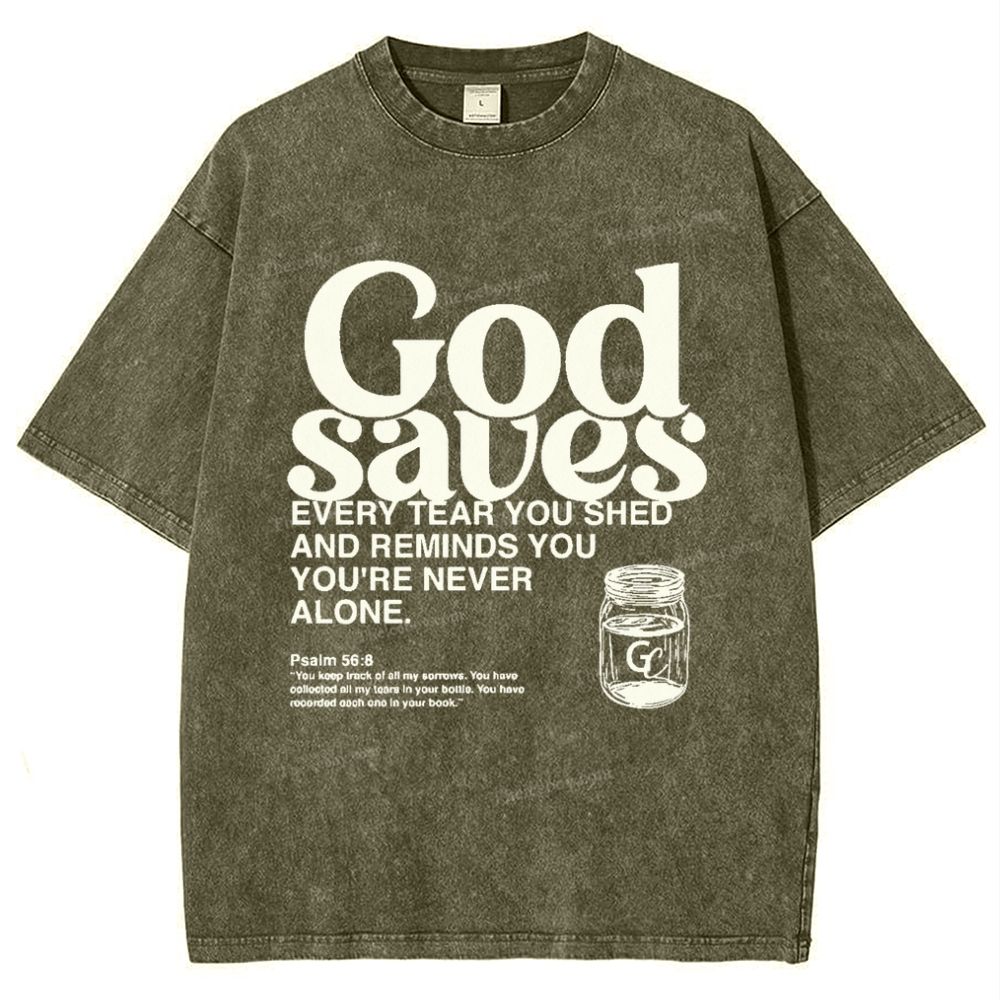 God Saves Snowflake Vintage Washed T-Shirt