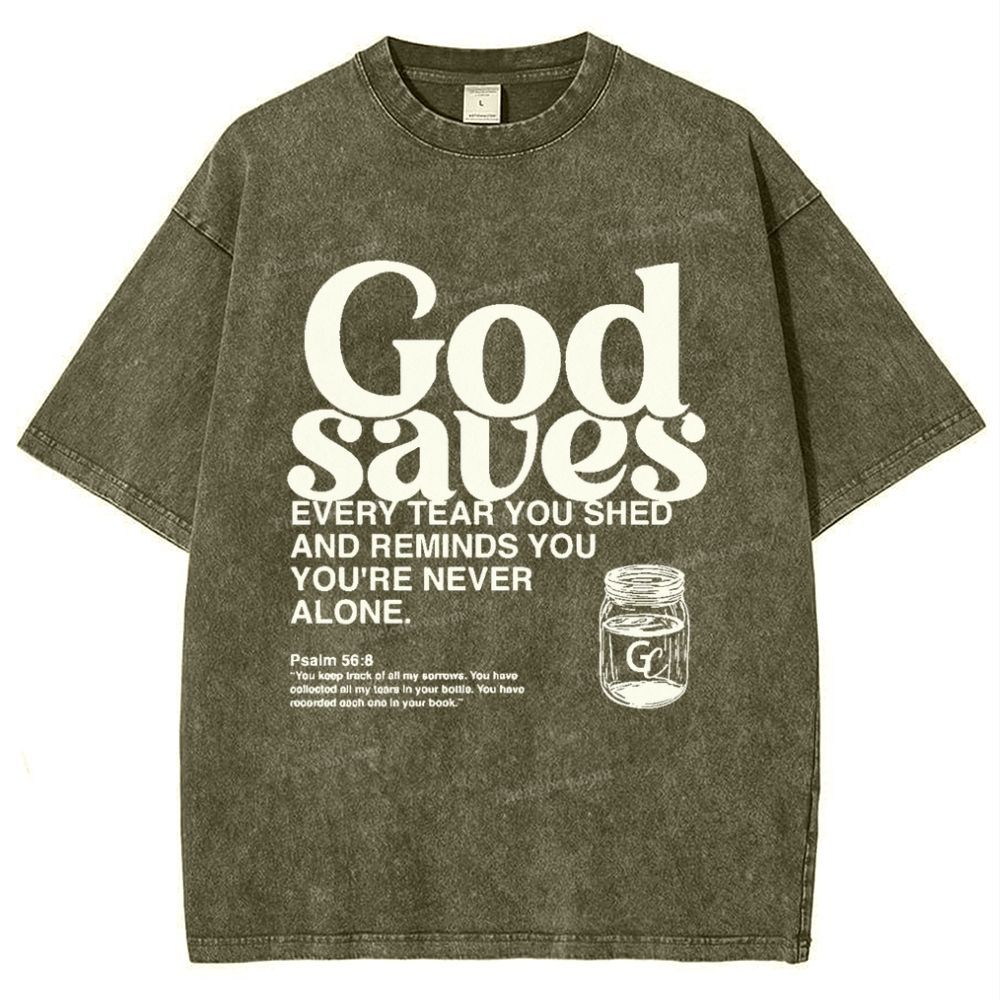God Saves Snowflake Vintage Washed T-Shirt