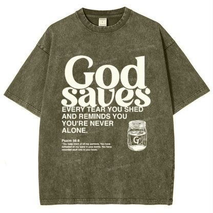 God Saves Snowflake Vintage Washed T-Shirt