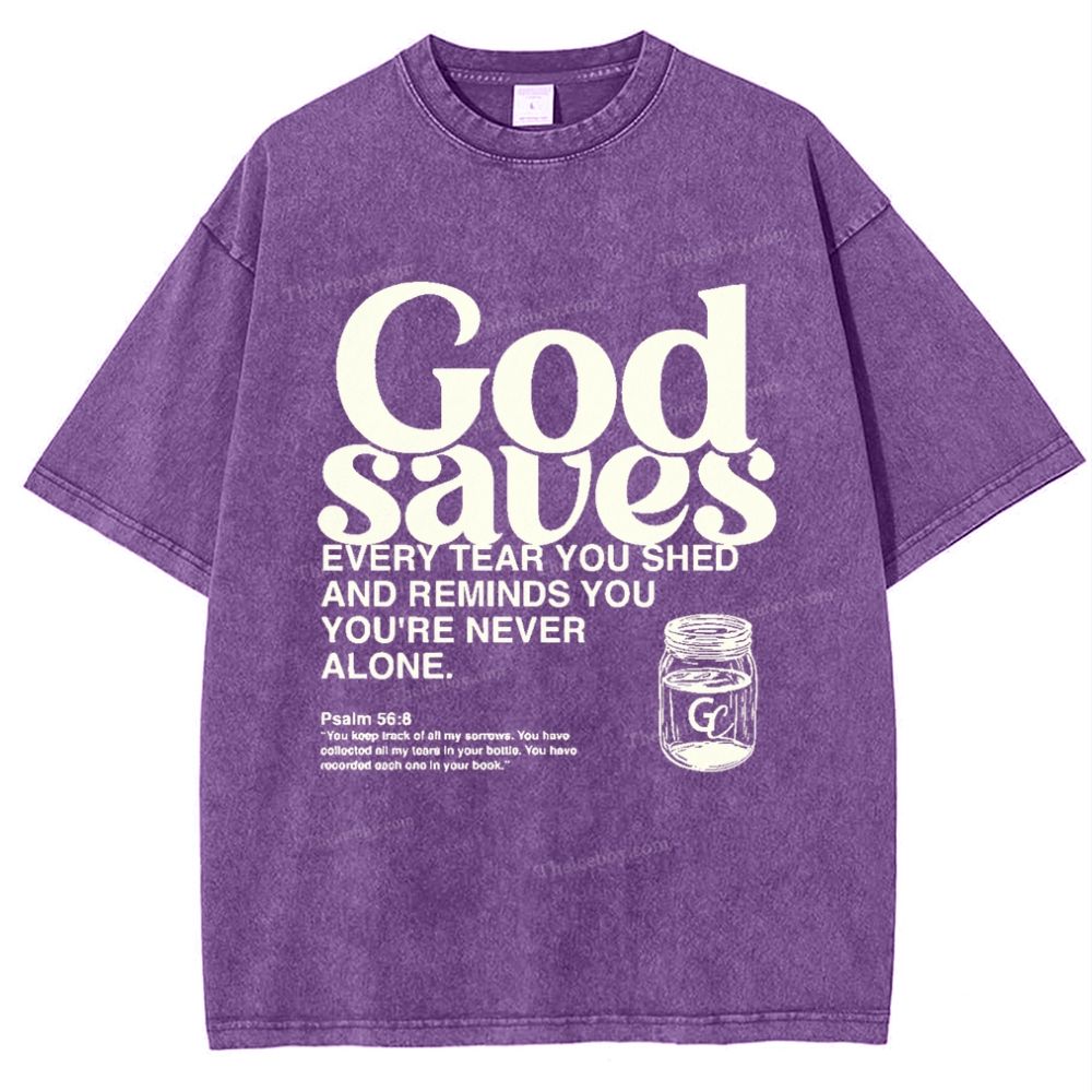 God Saves Snowflake Vintage Washed T-Shirt
