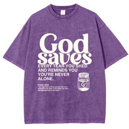 God Saves Snowflake Vintage Washed T-Shirt