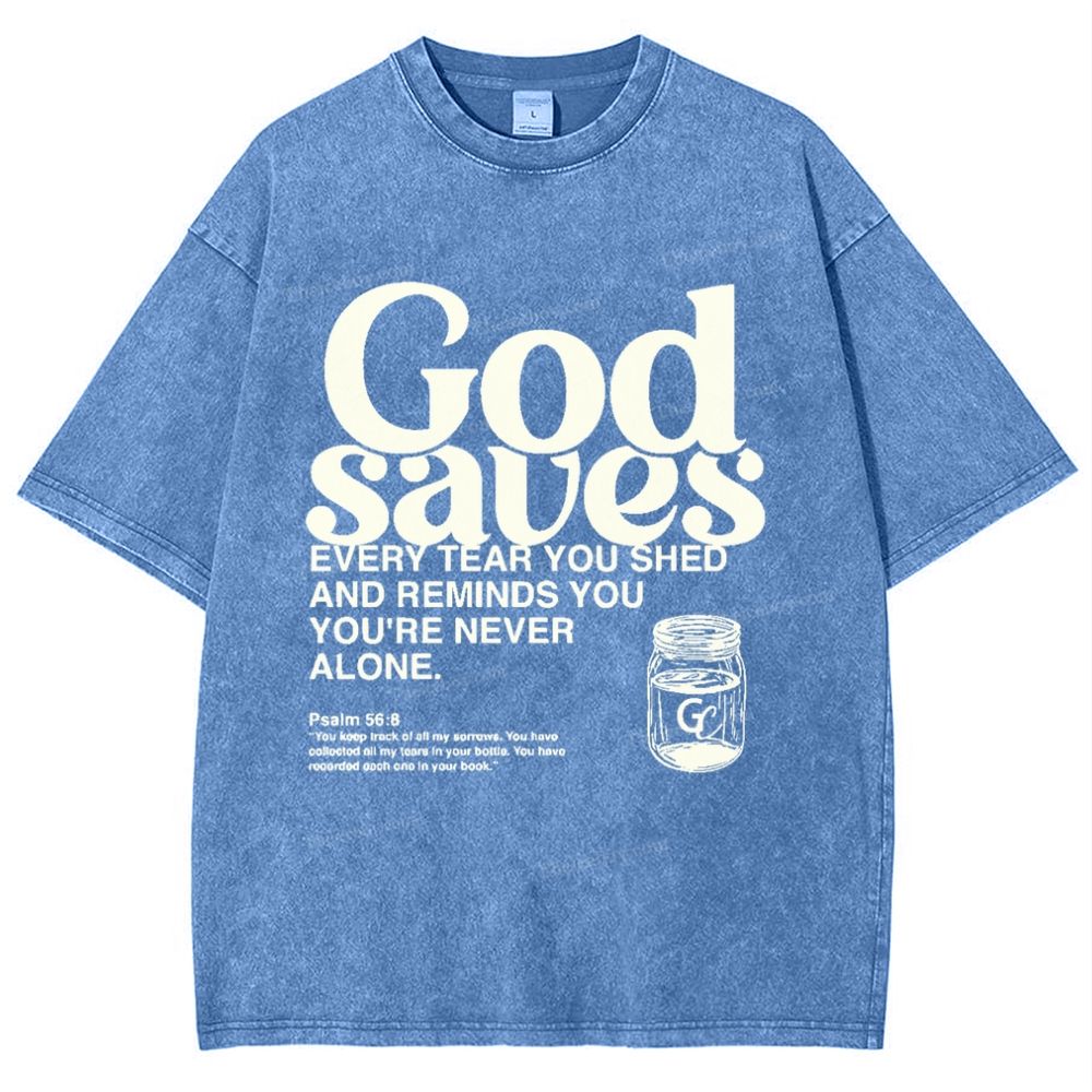 God Saves Snowflake Vintage Washed T-Shirt